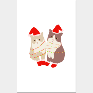 Christmas Kitten Posters and Art